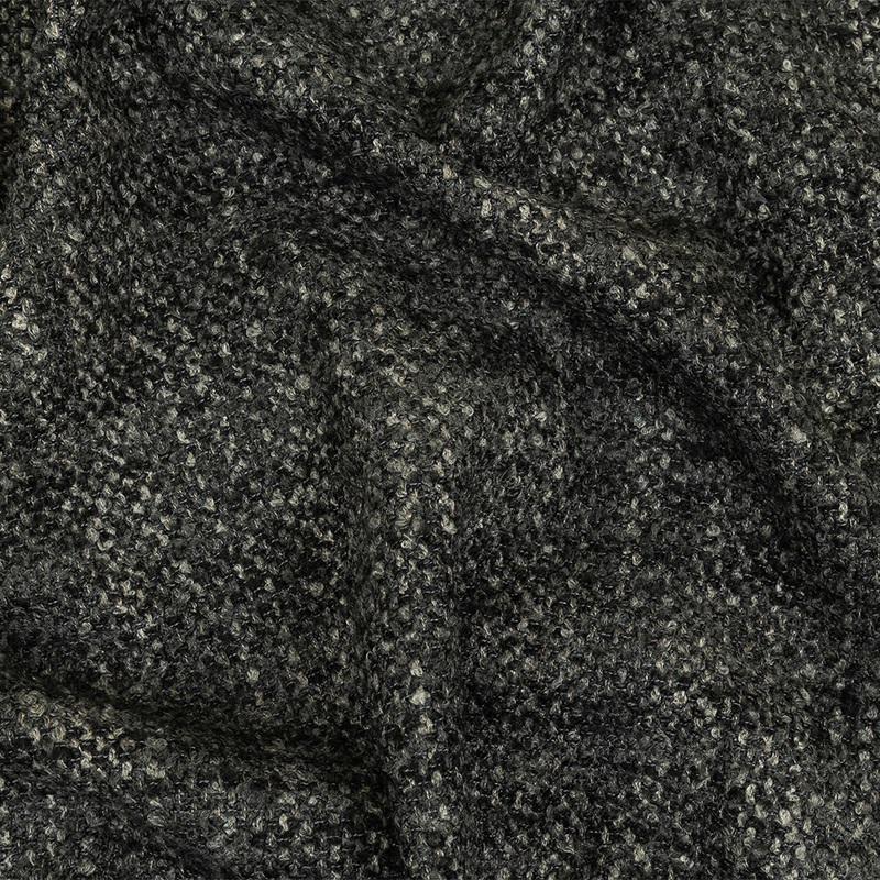 Onyx Tweedy Upholstery Boucle