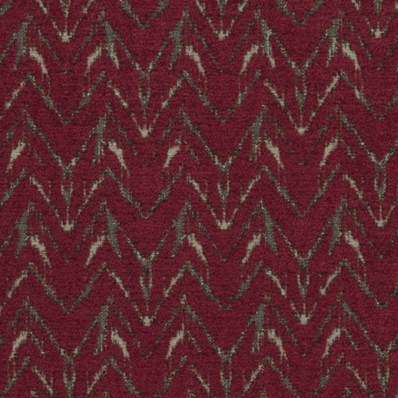 Remnant of Designtex Chapiteau Cardinal Red Chenille Upholstery Fabric Order Product 1