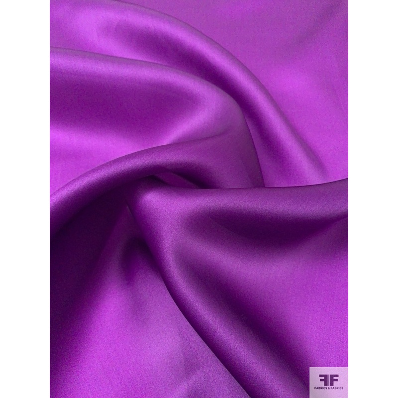 Solid Satin Faced Organza – Eminence Purple Fabric by the Yard