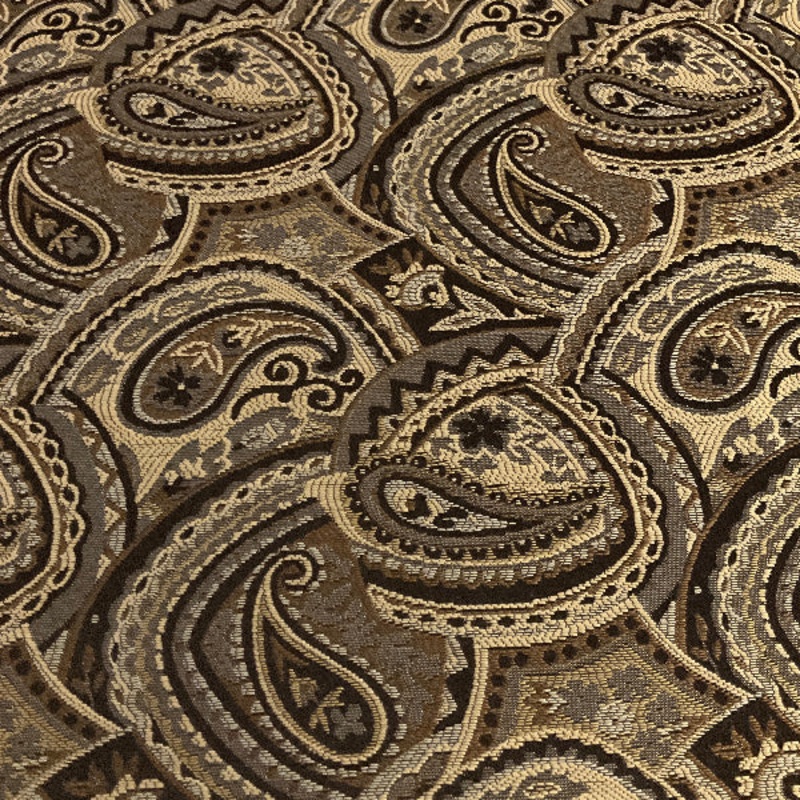 Swavelle Mill Creek Tailwind Spice Paisley Brown Upholstery Fabric Order Product
