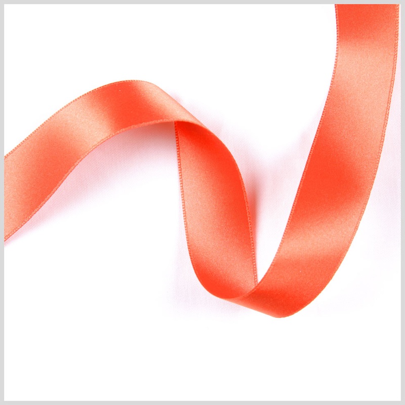 1.5″ Pumpkin Double Face French Satin Ribbon
