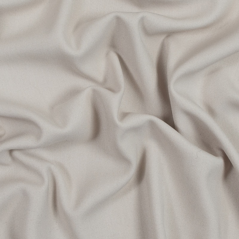 Oyster Solid Stretch Twill