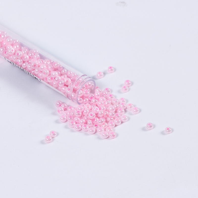 Pale Pink Opaque Czech Seed Beads – Size 6