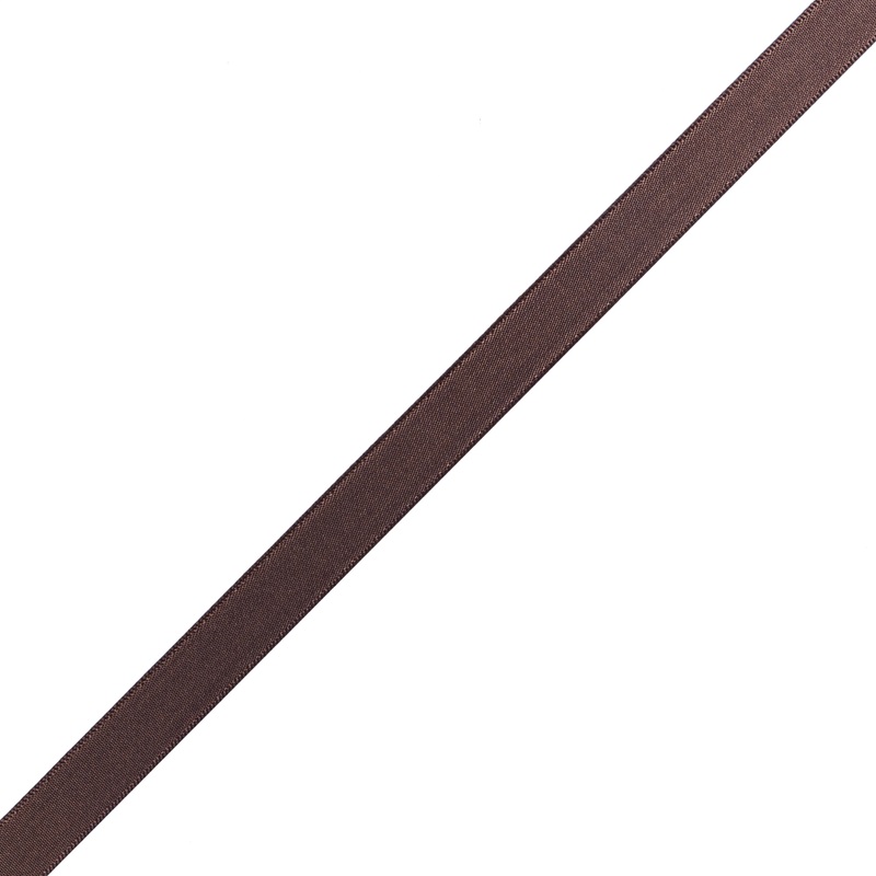 1/2″ Brown Single Face Satin Ribbon