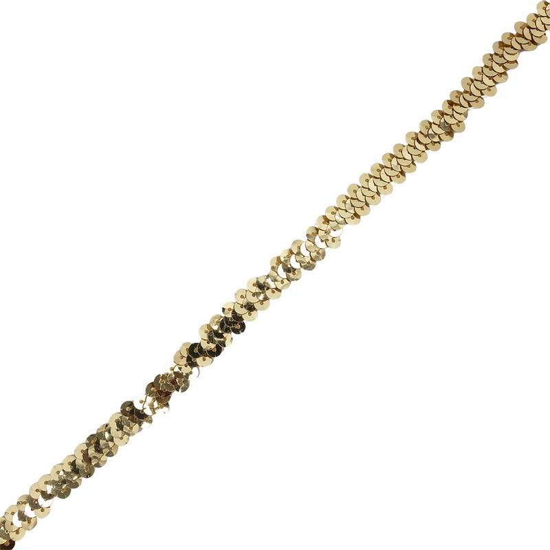 3/8″ Gold Stretch Sequin