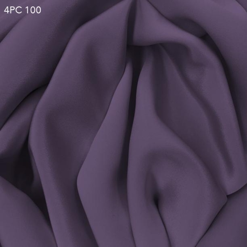 4 Ply Silk Crepe – Dusty Lavender Fabric by the Yard