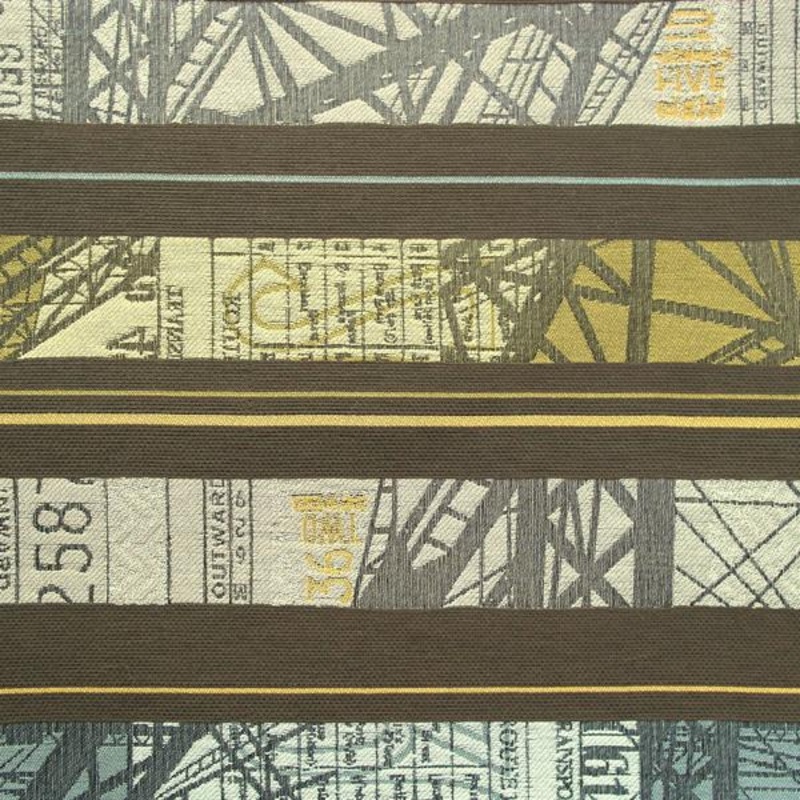 Arc-Com Metro Avocado Colorful Modern Stripe Green Upholstery Fabric Order Product