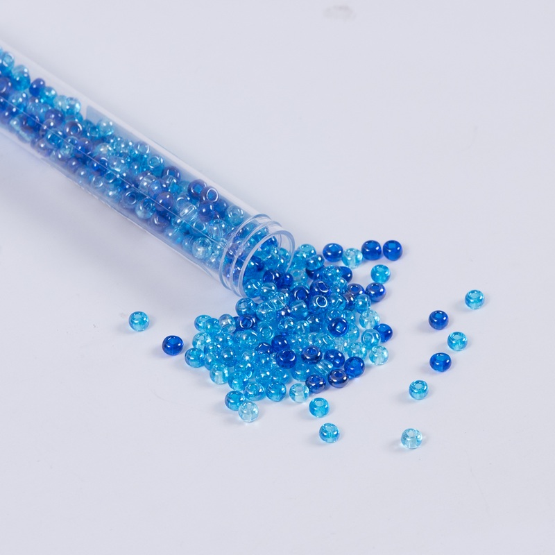 Blue and Aqua Mixed Czech Seed Beads – Size 6