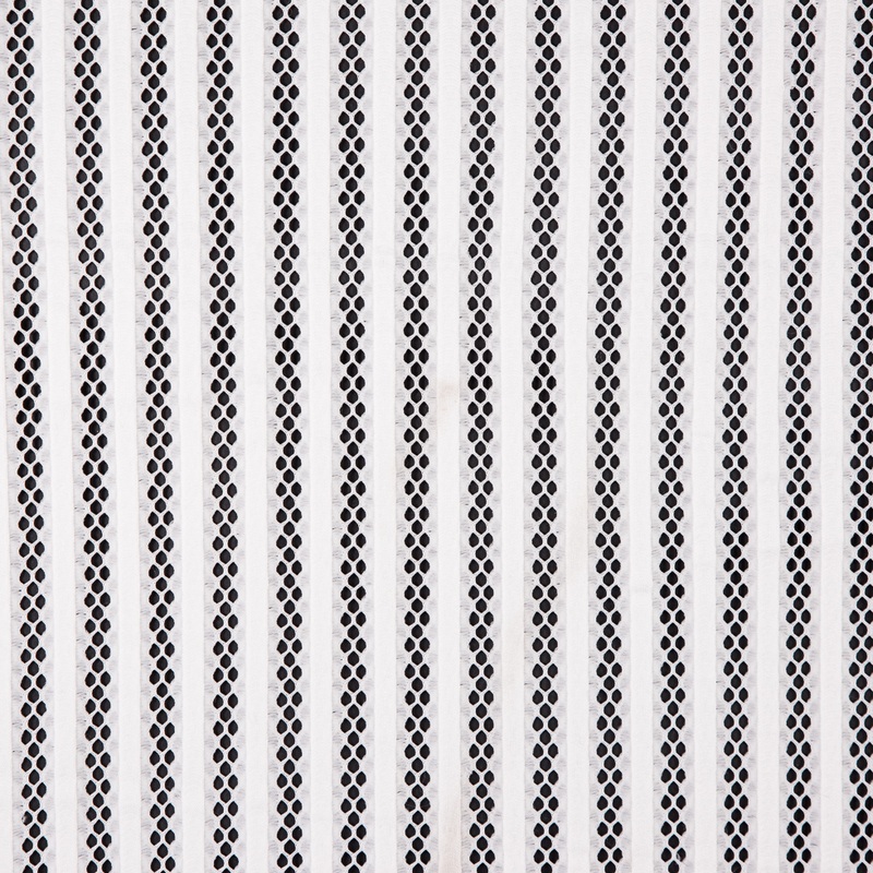 Ecru Ribbed Knit/Novelty Netting