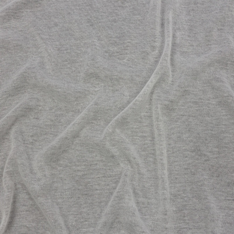 Famous Designer White Lightweight Cotton Interlock Knit