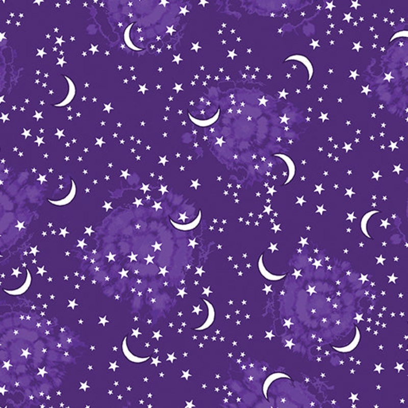 Happy Hauntings 14947G-66 Starry Sky Purple