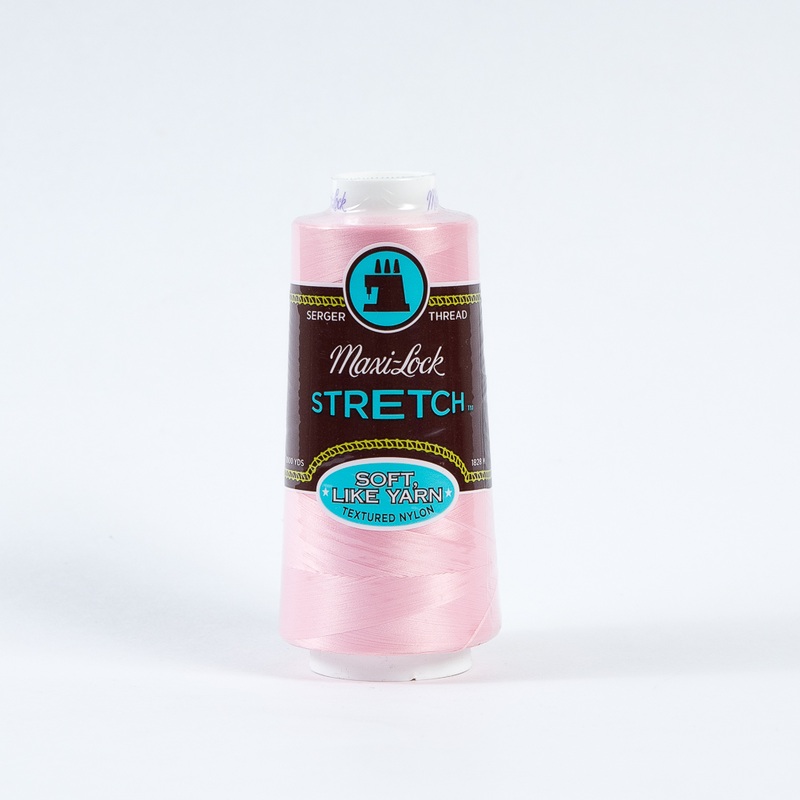 Maxi-Lock Stretch Serger Thread 2000yds – Medium Pink