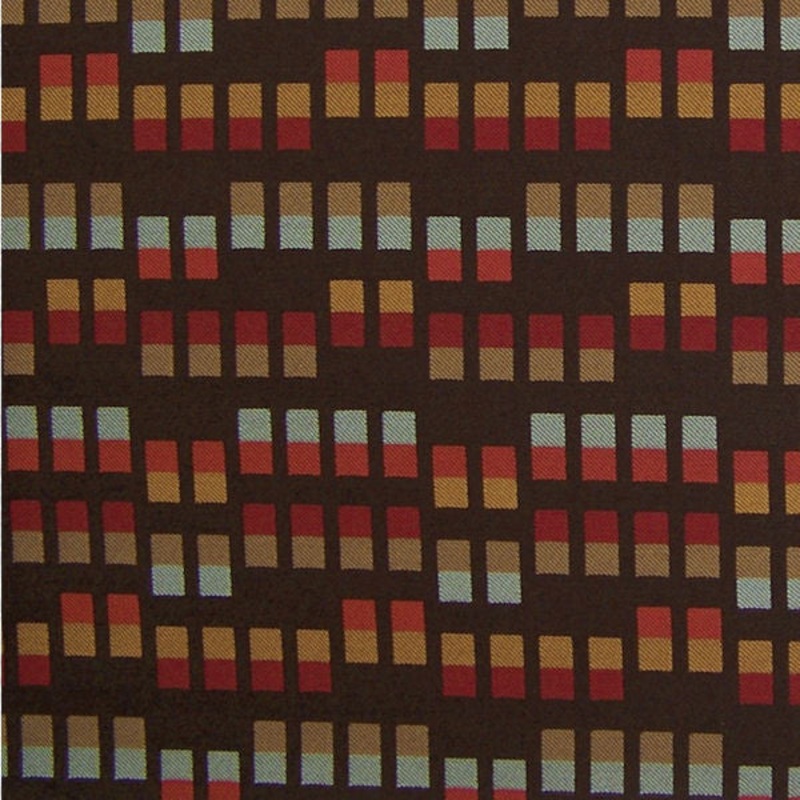 Remnant of Momentum Textiles Duo Aperitif Red & Brown Upholstery Fabric Order Product 1