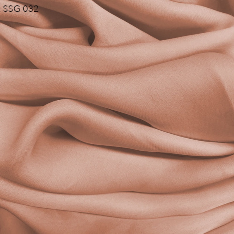 Silk Georgette – Peach Quartz Fabric by the Yard
