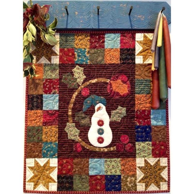 Hearthside Seasons – Mini Winter Quilt – 18.5″ x 20.5″ – Includes Pattern & Binding