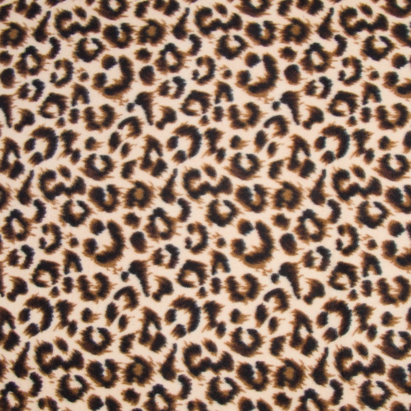Printed Polar Fleece Leopard