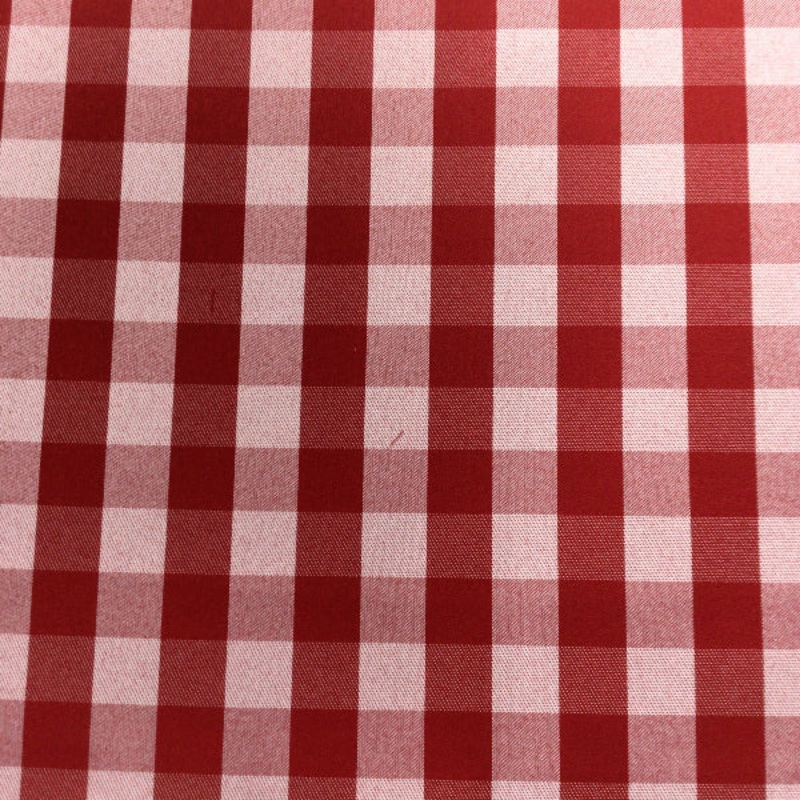 Red Plaid Tablecloth Cotton Fabric Order Product