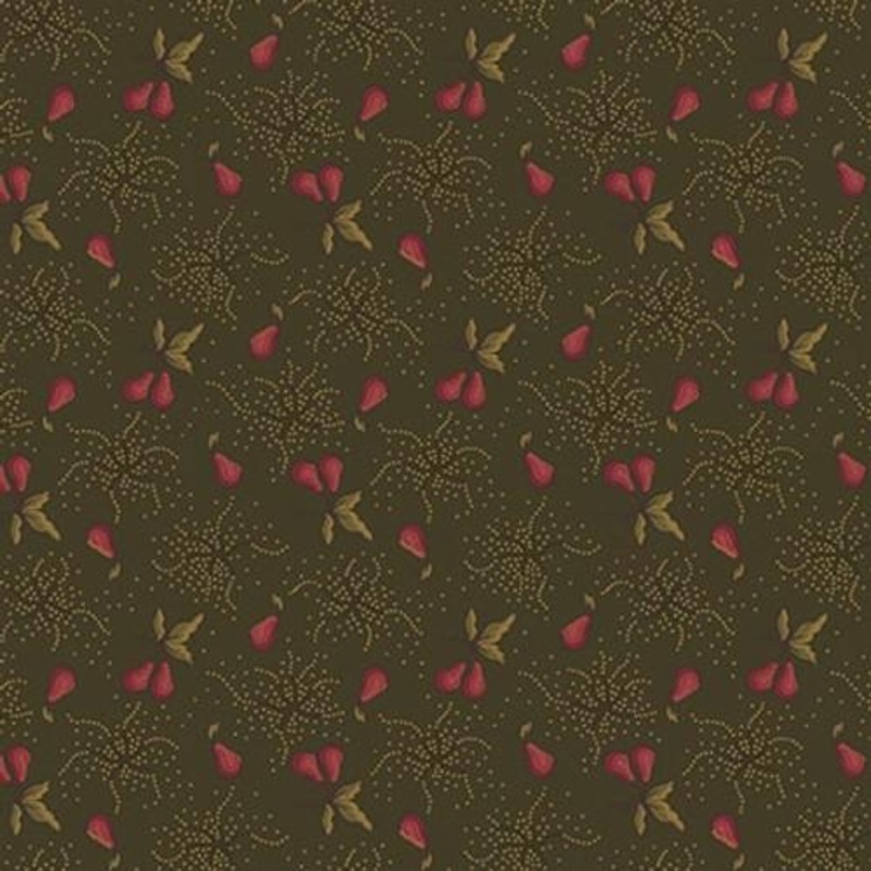 Scrap Basket Favorites  1515-66 – Green Burnished Pear Sprigs