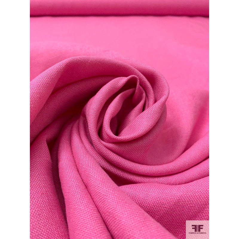 Solid Heavy Linen – Pink Fabric by the Yard