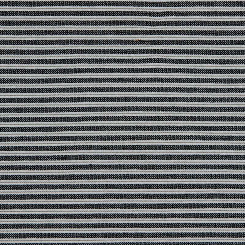 Black/White/Gray Striped Stretch Cotton Woven