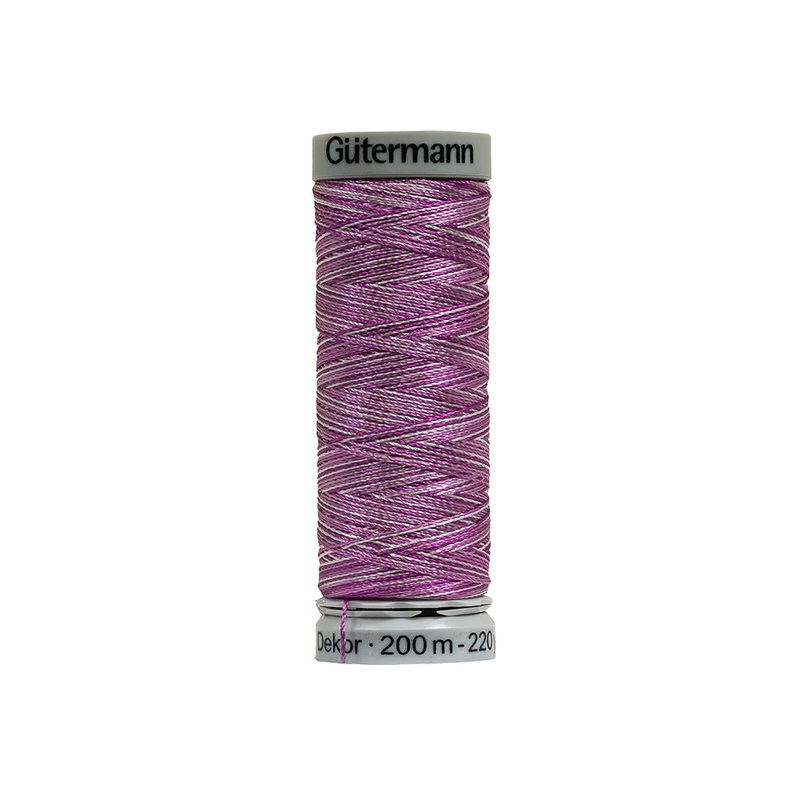 Gutermann Machine Embroidery Thread 200m – 9956 Varigated Lavender
