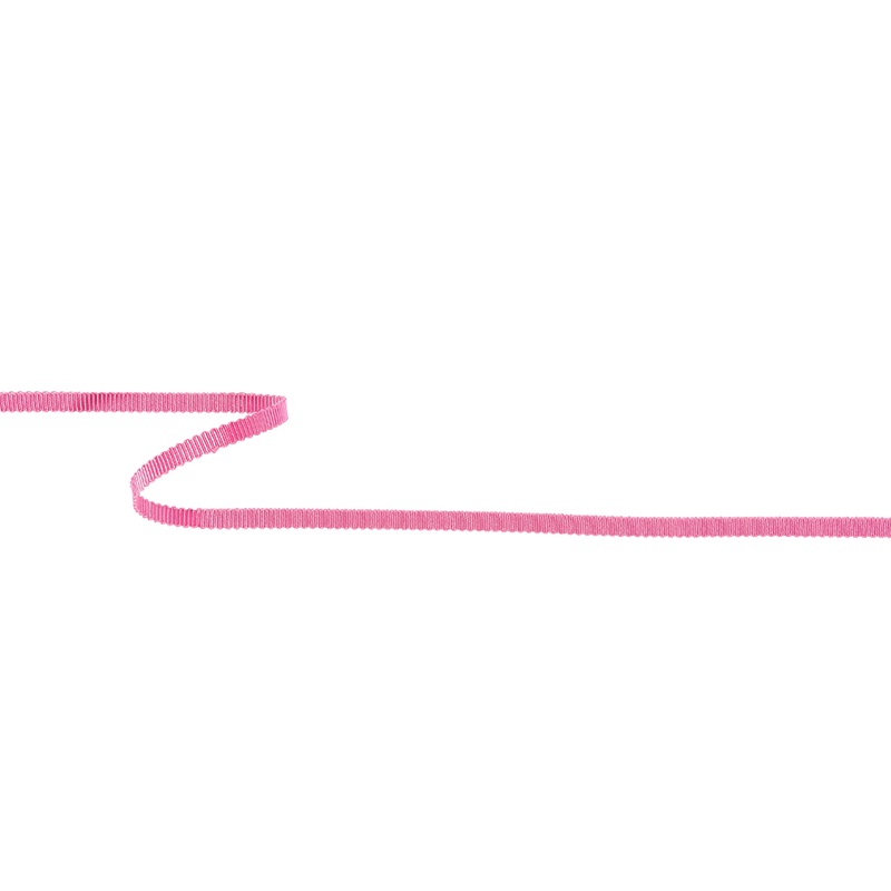 Medium Pink Recycled Polyester Petersham Grosgrain Ribbon – 4mm