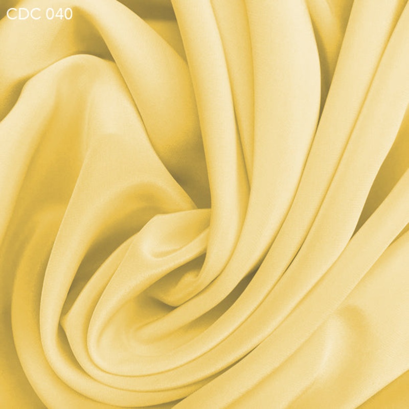 Silk Crepe de Chine – Lemon Twist Fabric by the Yard