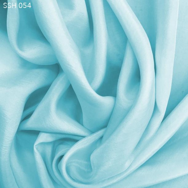 Silk Habotai (China Silk) – Clearwater Blue Fabric by the Yard