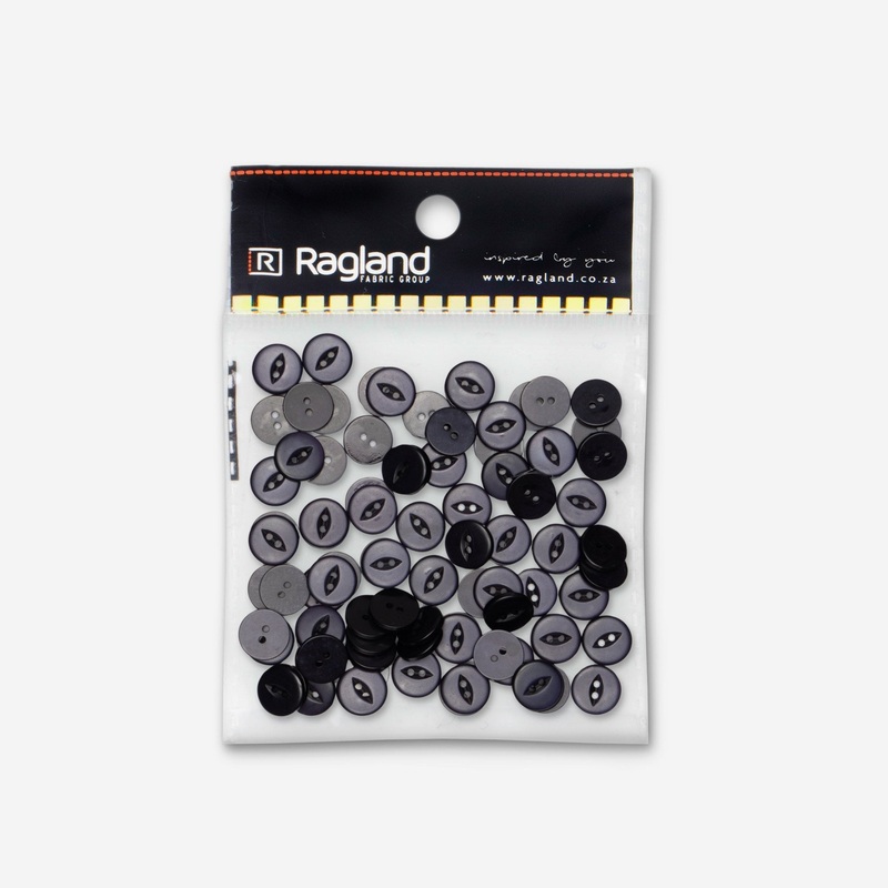 Buttons Fish Eye Black – 15mm – Martin Shot