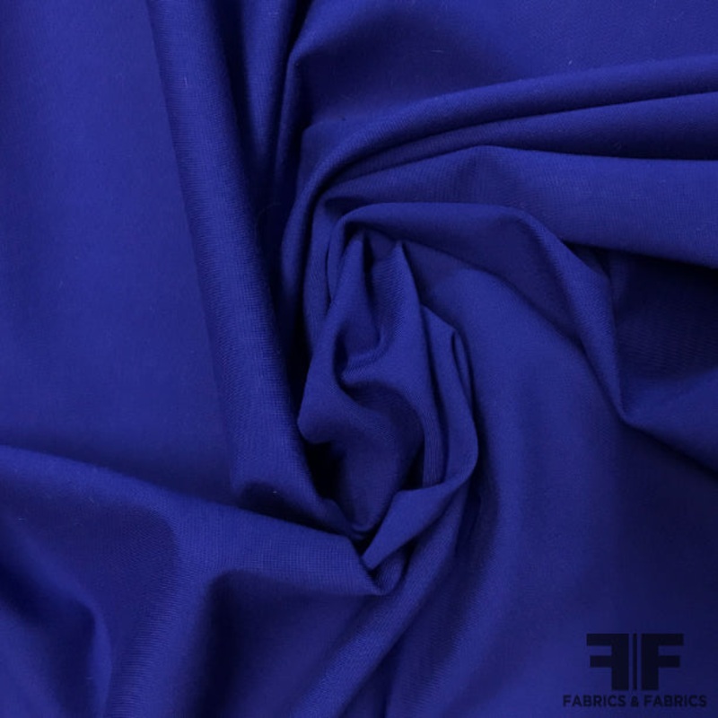 Italian Rayon Spandex Ponte Knit – Royal Blue Fabric by the Yard