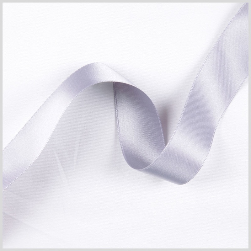 1.5″ Light Gray Double Face French Satin Ribbon