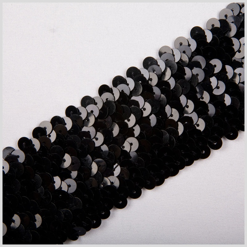 1.75″ Black Stretch Sequin