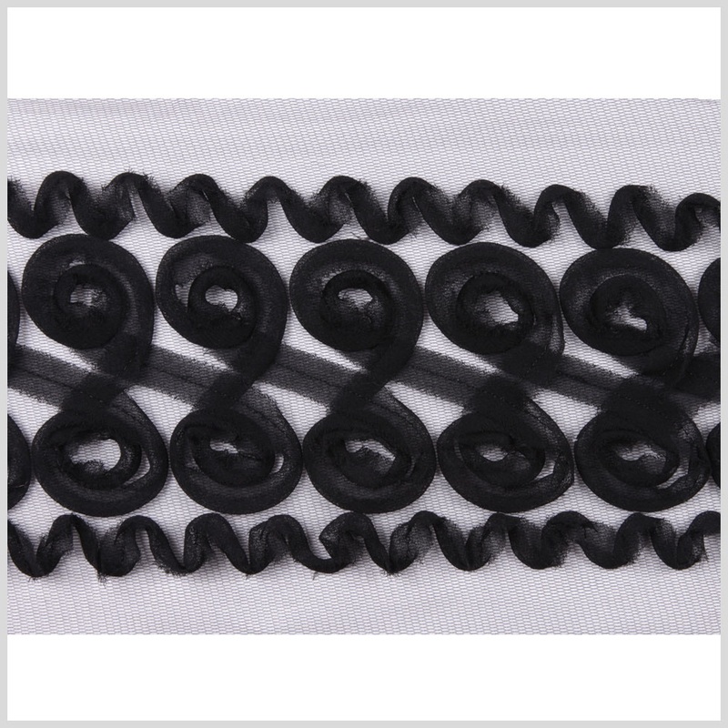 4.5″ Black Floral Lace
