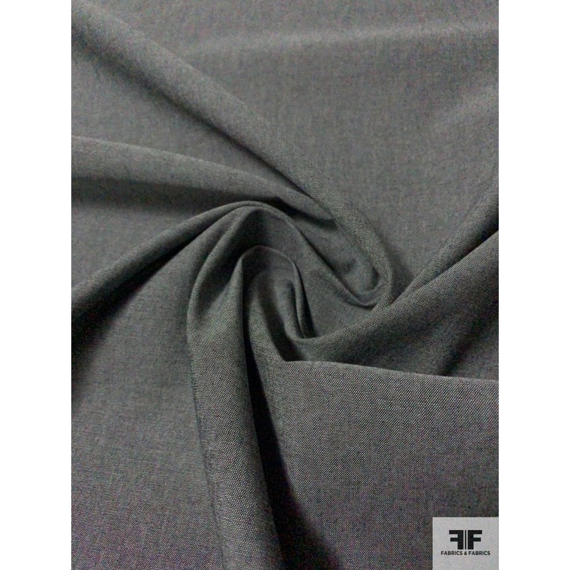 Basic Cotton Chambray – Grey Fabric by the Yard