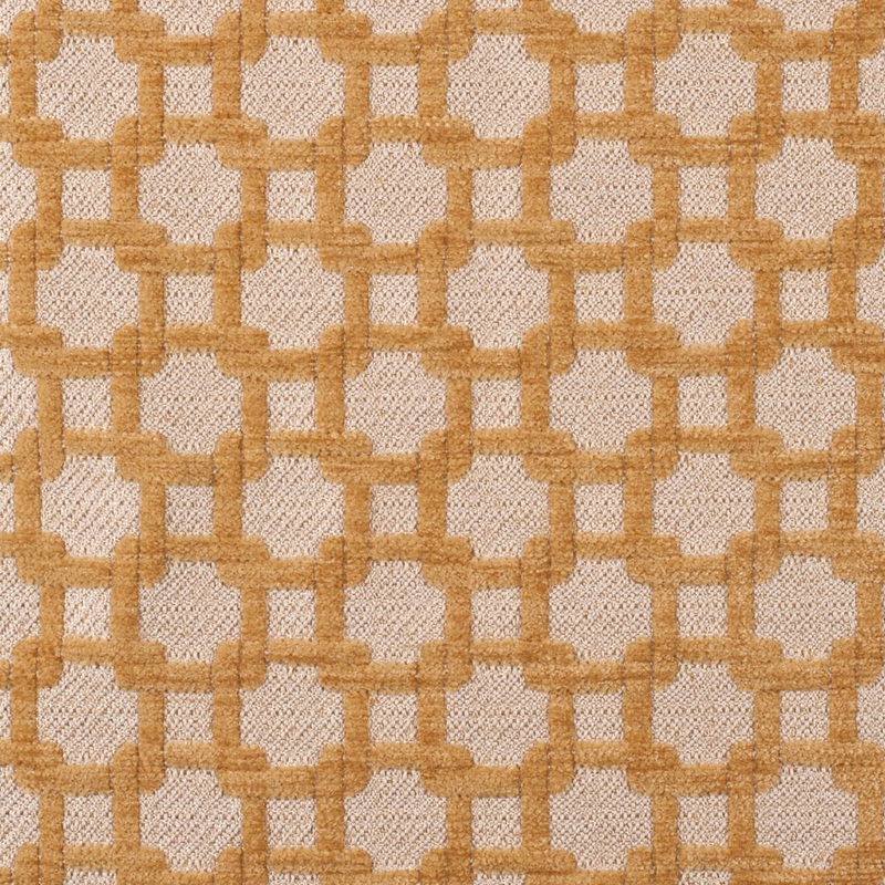 Canary/Metallic Cream Net Chenille with Metallic Base