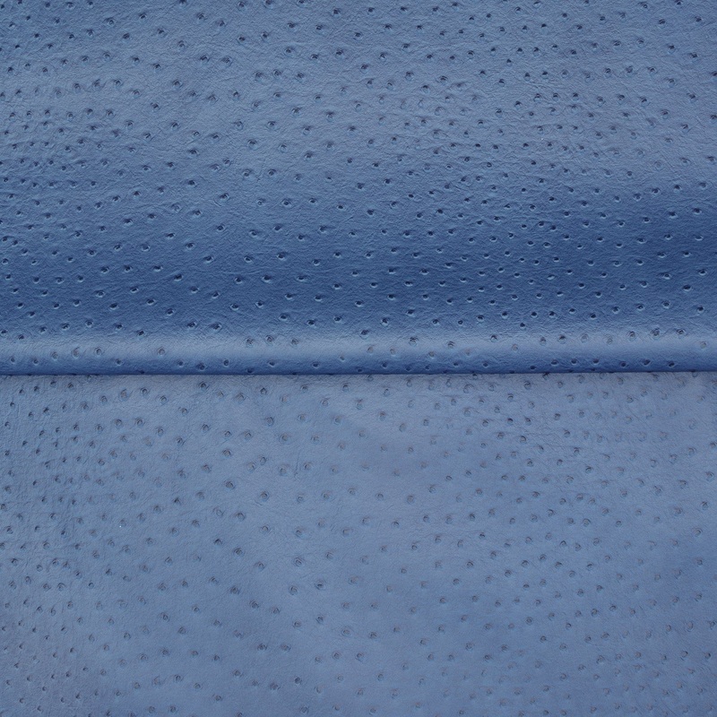 Faux Leather Blue Ostrich