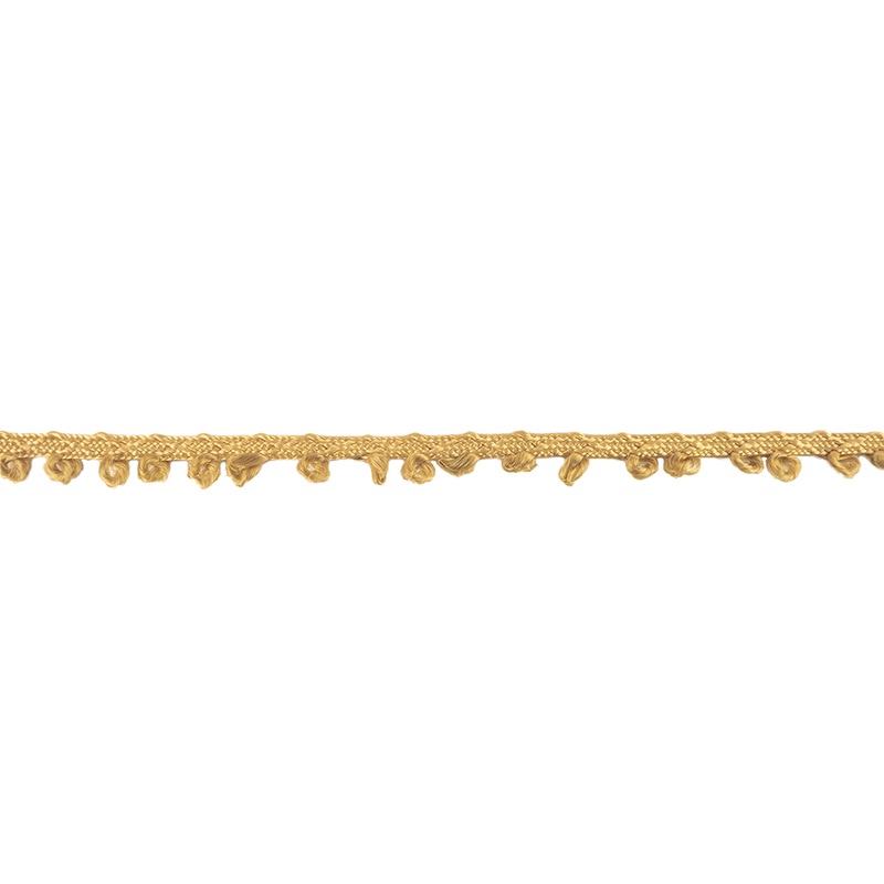 Tan Picot Edged Cotton Blend Braided Trim – 0.1875″
