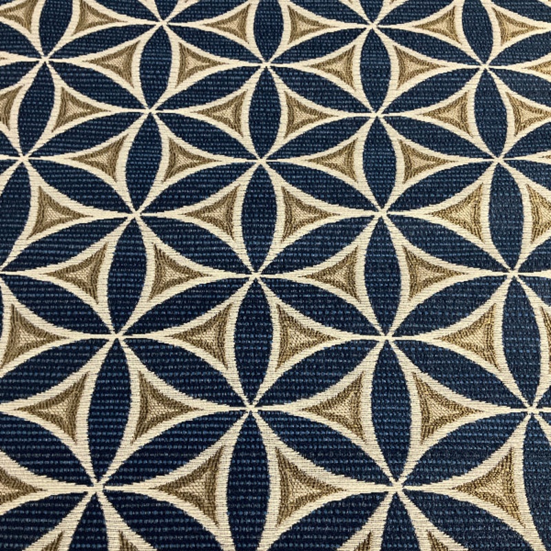 Pollack Ikebana Midnight Sky Blue Upholstery Fabric Order Product