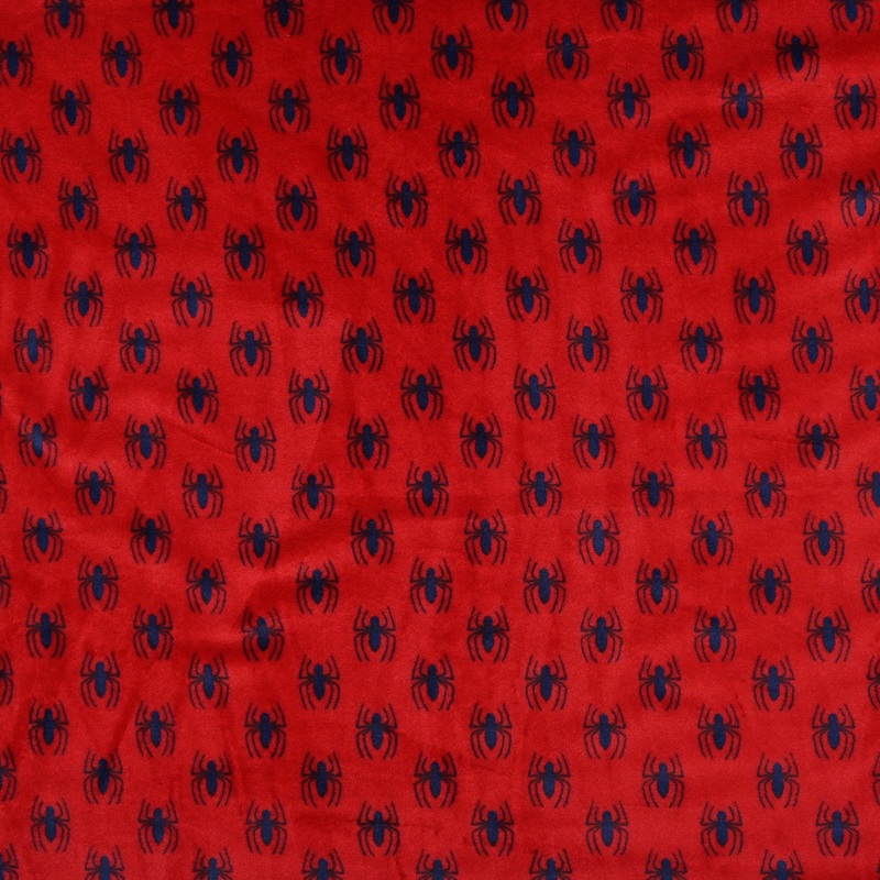 Printed Mongolian Fleece Spidey