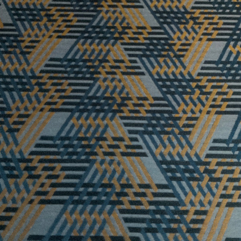 Brentano Transit Conductor Blue Upholstery Fabric Order Product