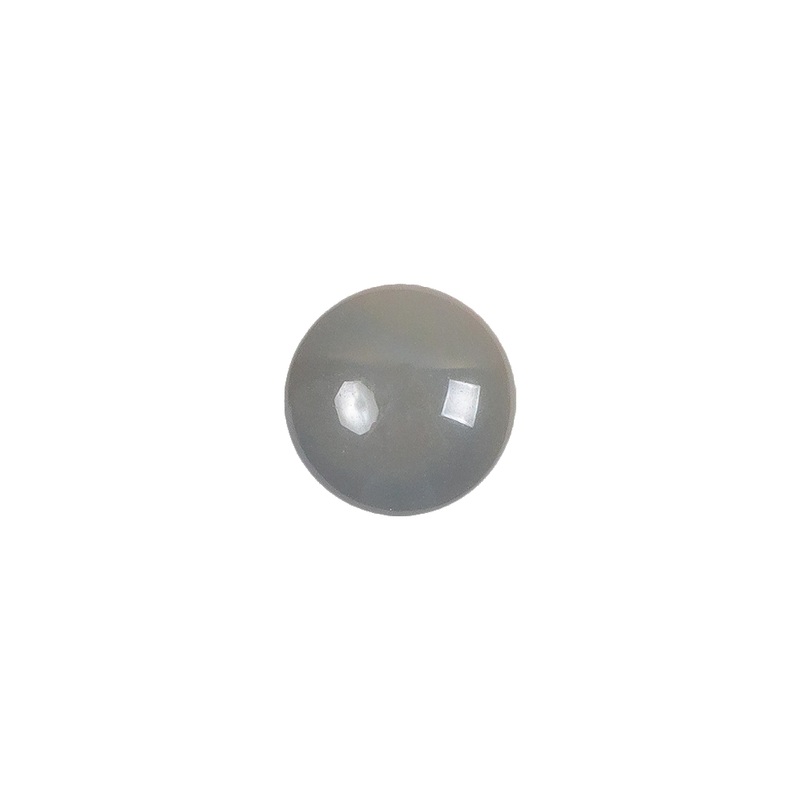 European Dark Gray Self Back Glass Button – 18L/11.5mm