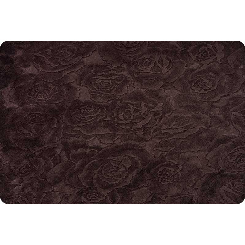 Extra Wide Rose Burnout Cuddle 3 / Chocolate