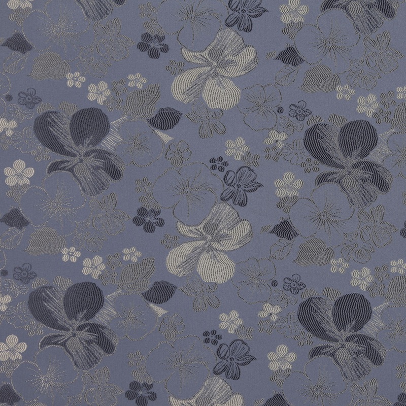 Italian Stone and Pale Gold Stretch Floral Polyester Jacquard/Brocade