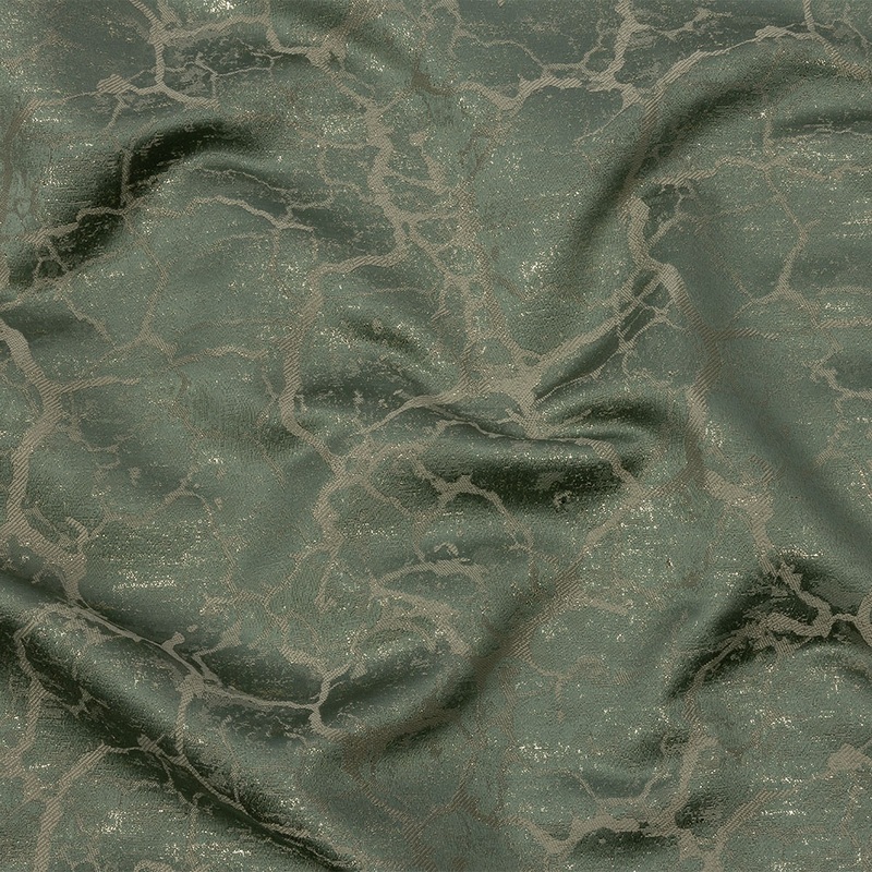 Metallic Drapery Jacquard – Spa Marble Veins – British Imported