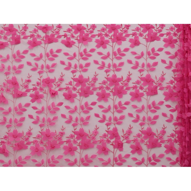 130cm Laser Cut 3D Flower Embroidery Tulle BF638-9 BF638-9