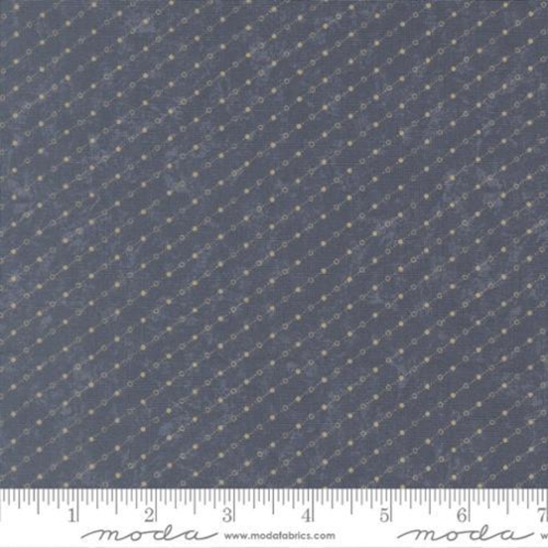 Bluebirds Nest – 59807-34 Mid Blue Dot Dash Dots Stripe