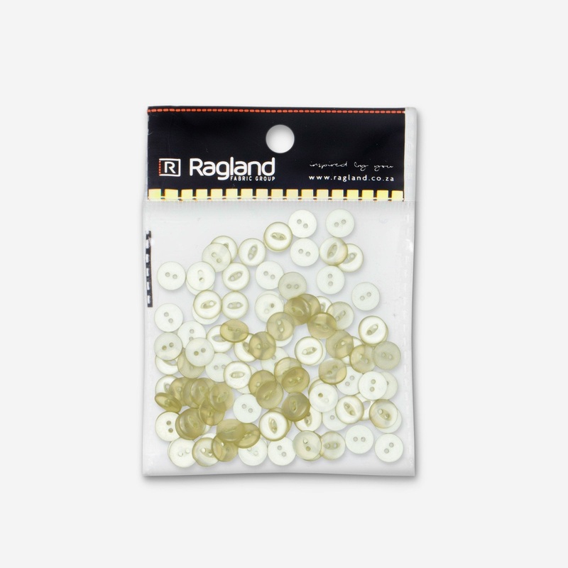 Buttons Fish Eye Dull Yellow – 15mm- Martin Shot