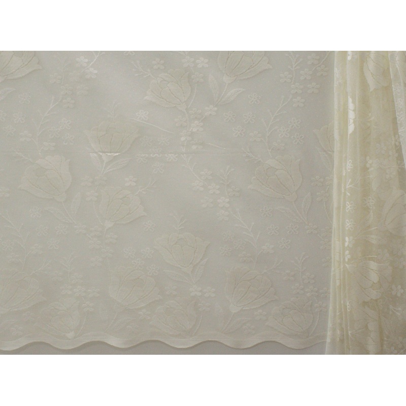 Jacquard Lace Curtain Cream LC133 180cm
