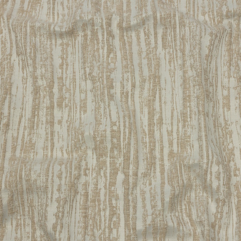 Recycled Polyester Drapery Jacquard – Champagne Striated – British Imported