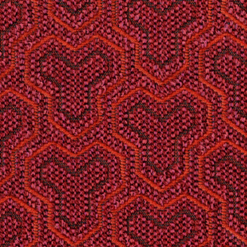 Remnant of Designtex Tessellate Rhubarb Upholstery Fabric Order Product 1